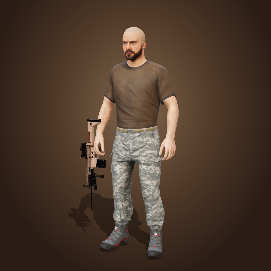 Dune / Desert Loadout 3D loadout render
