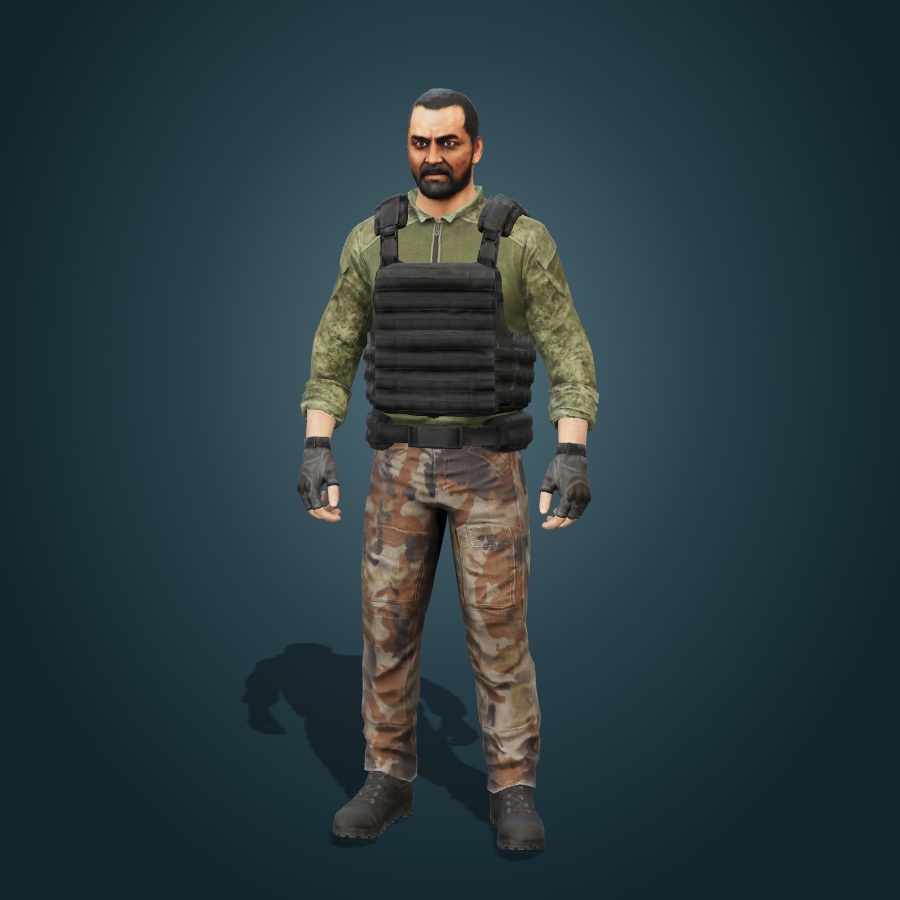 Less / Minimalist Carrier 3D loadout render