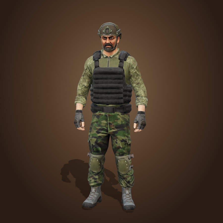 Weekend Kit 3D loadout render